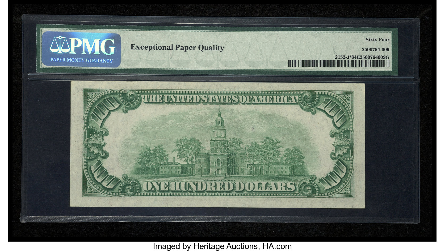 image for: Fr. 2152-J* $100 1934 Federal Reserve Note. PMG Choice Uncirculated 64 EPQ....