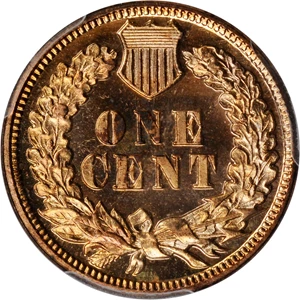 image for: 1902 Indian Cent. Proof-64+ RD Cameo (PCGS). CAC.