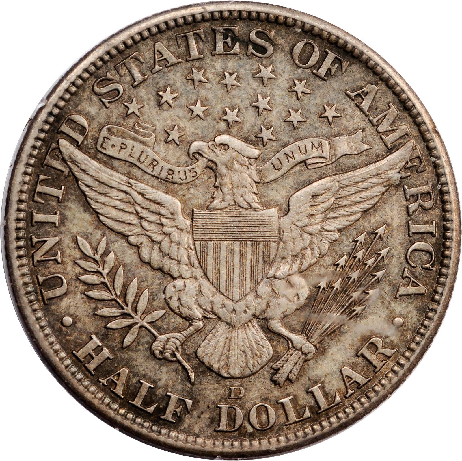 1913-D 50c MS60 thumbnail 2