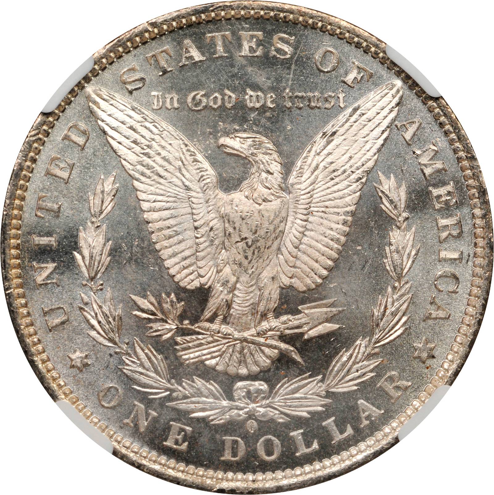 image for: 1881-O Morgan Silver Dollar. VAM-5. Hit List 40. Gouged O. MS-64 (NGC).
