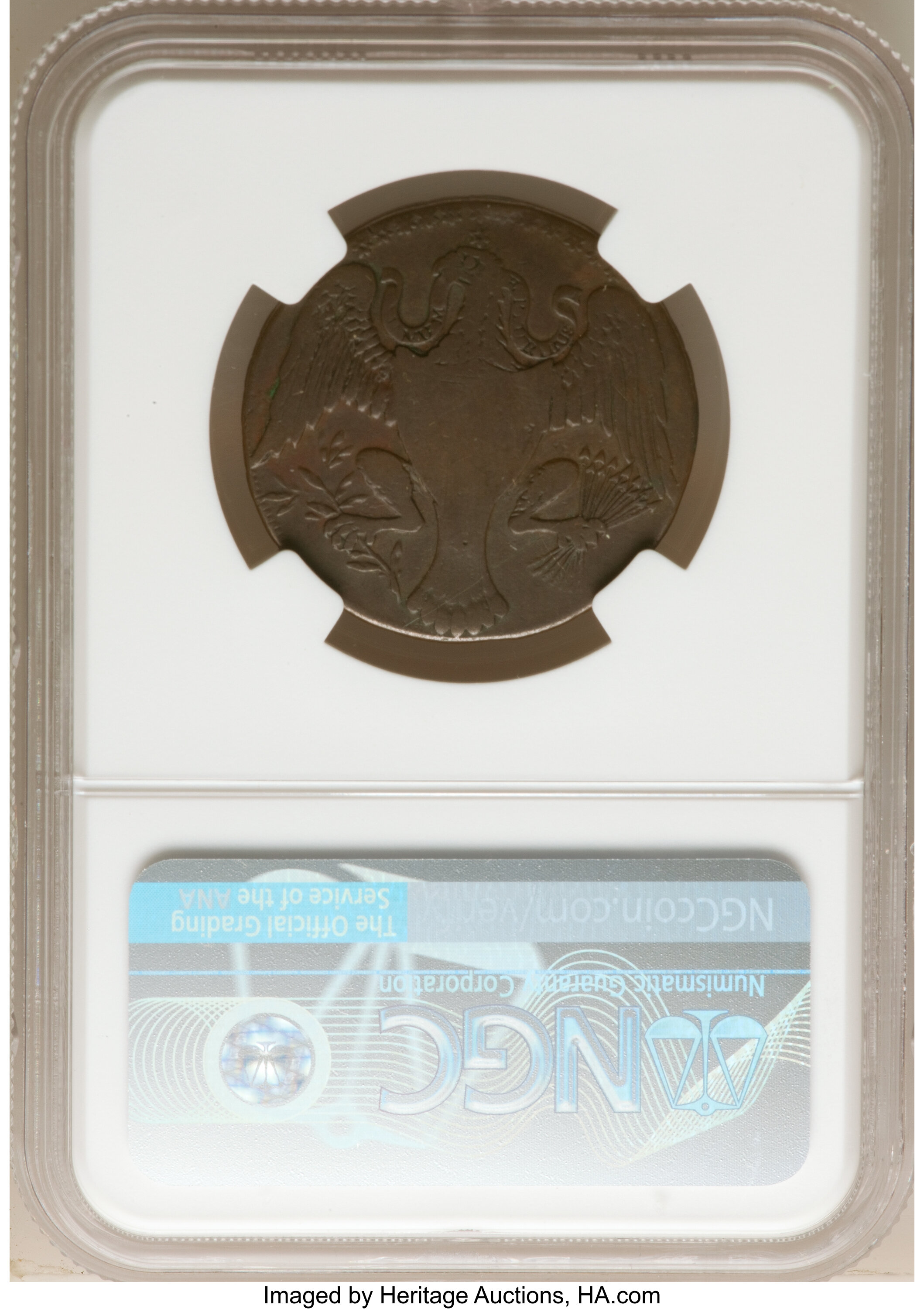 image for: 1792 Washington President Cent, Eagle and Stars Reverse, Lettered Edge, Fine 12 NGC. Baker-21, W-10670, Musante GW-31C, R.7....