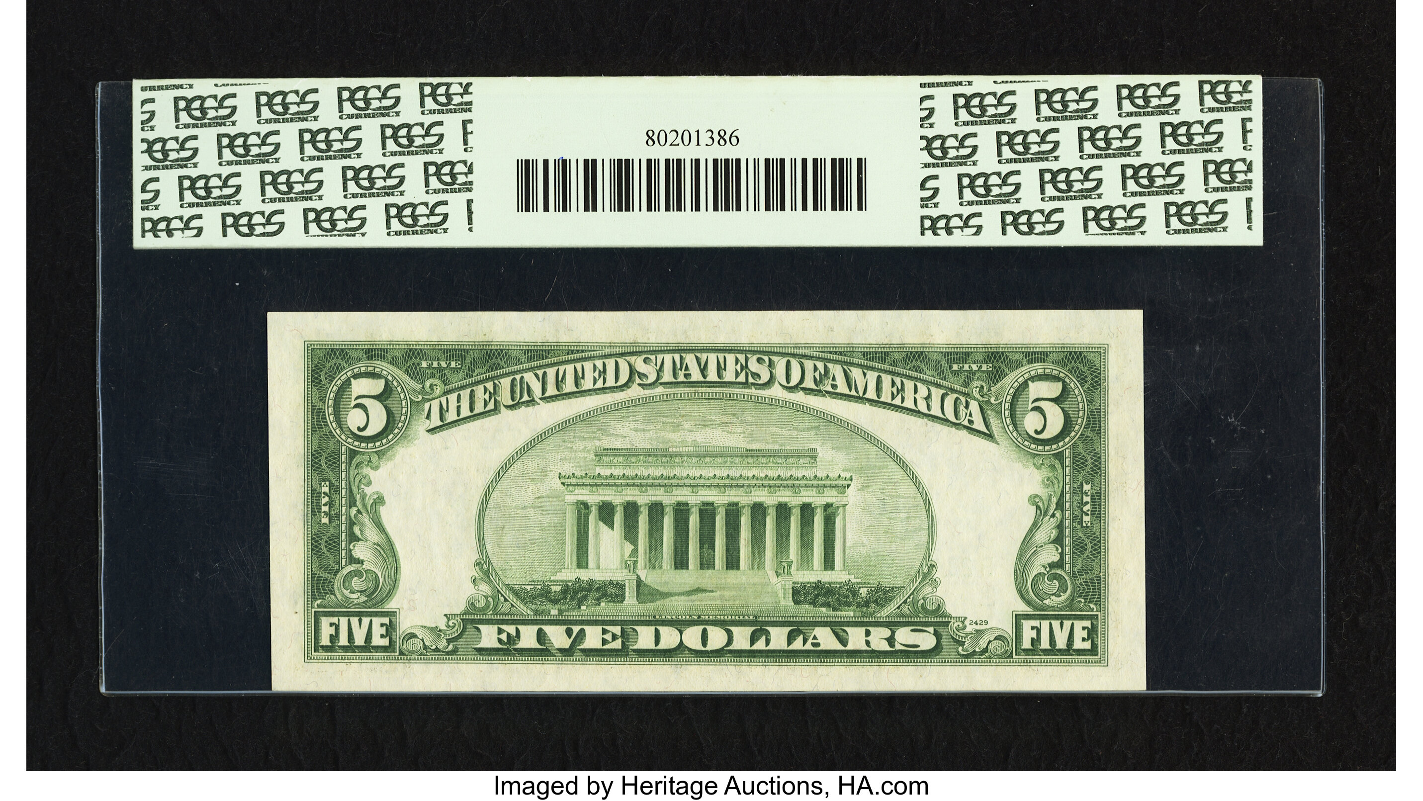 image for: Fr. 1965-B* $5 1950D Federal Reserve Star Note. PCGS Gem New 66PPQ....