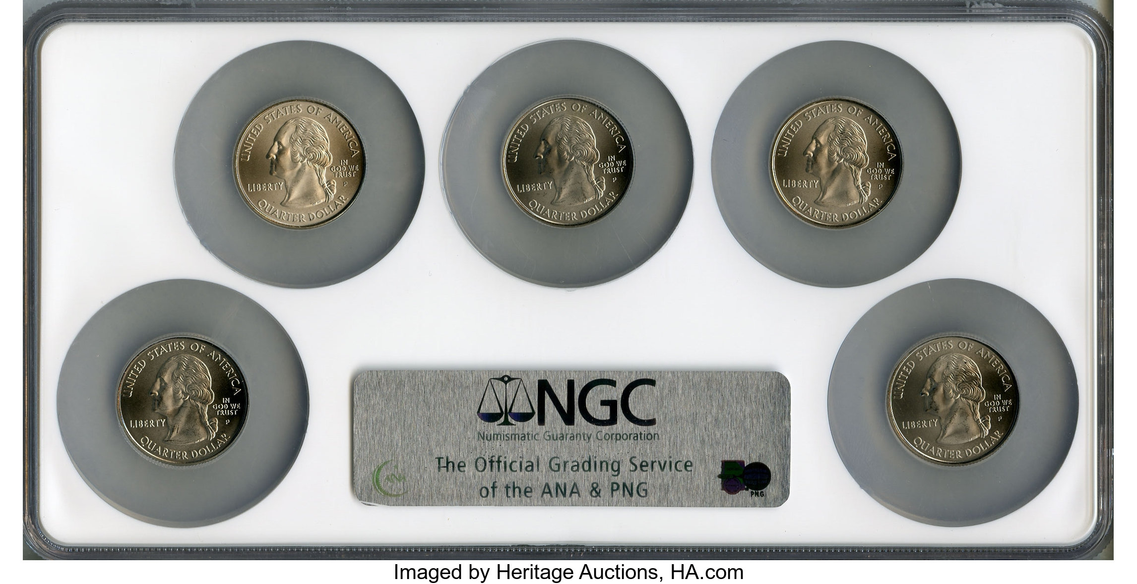 50 States Quarter 25c 2005-2008, Satin Finish [Type] AU53 thumbnail 24