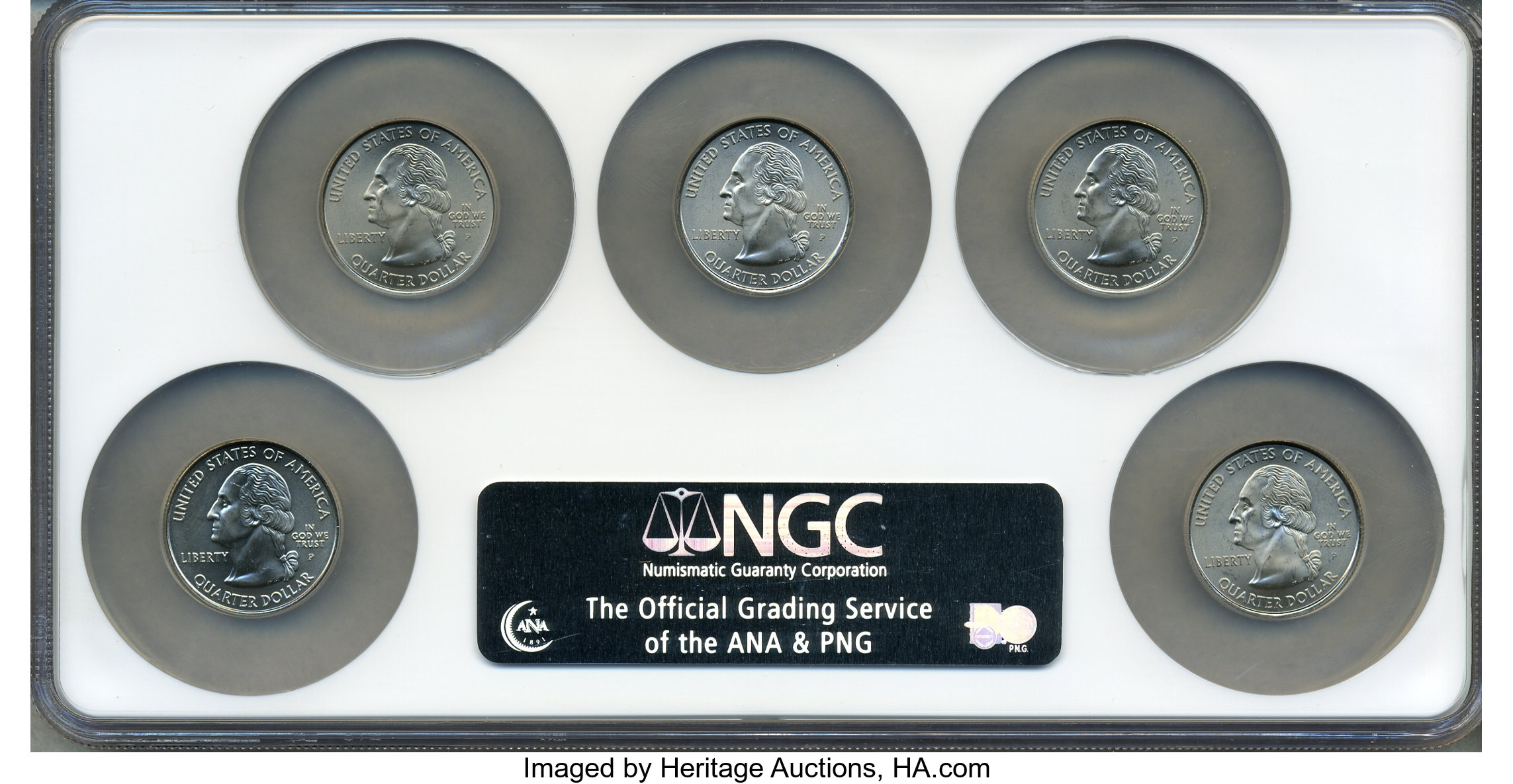 50 States Quarter 25c 2005-2008, Satin Finish [Type] AU53 thumbnail 22