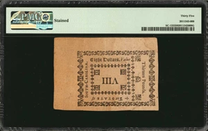 image for: SC-133. South Carolina. October 19, 1776. $8. PMG Choice Very Fine 35.