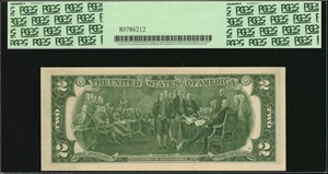 image for: Fr. 1935-B. 1976 $20 Federal Reserve Note. New York. PCGS Currency Very Choice New 64 PPQ. Ink Smear on Face.