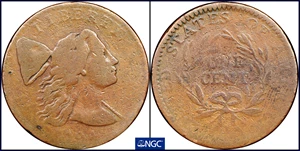 image for: 1794 Liberty Cap Cent. S-29. Rarity-2. Head of 1794. AG-3 (NGC).