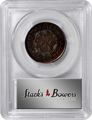 image for: 1833 Matron Head Cent. N-6. Rarity-1. EF-45 (PCGS).