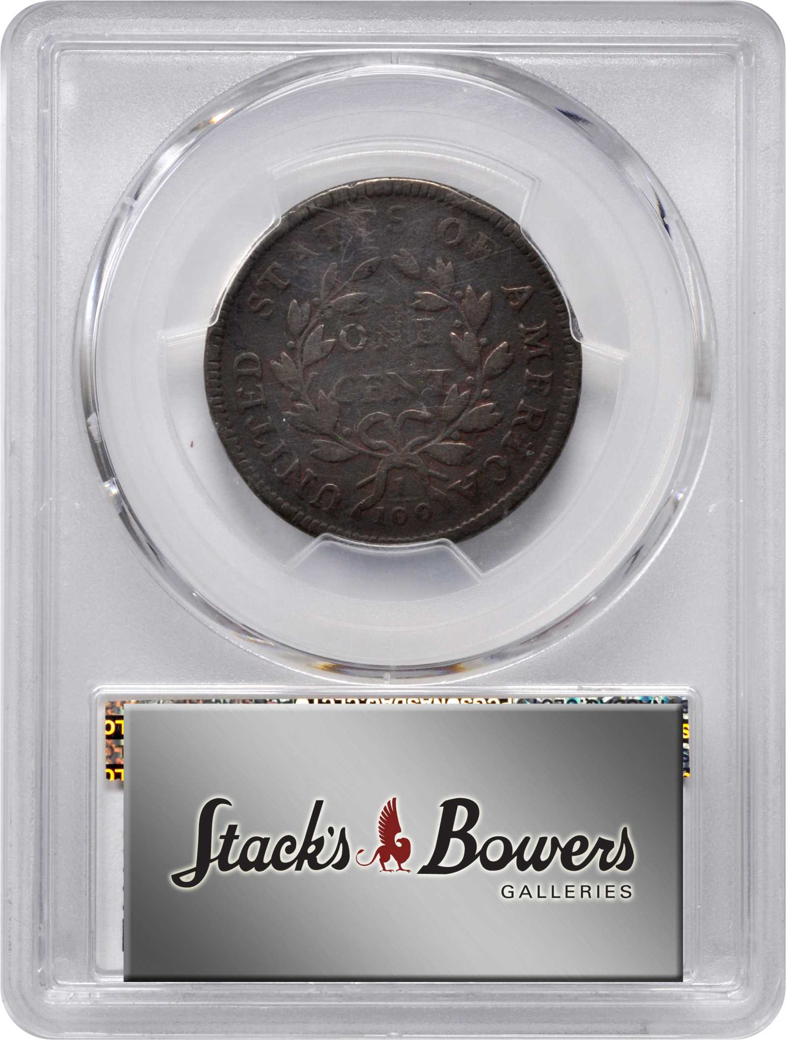 image for: 1796 Draped Bust Cent. S-119. Rarity-3. Reverse of 1797. Good-6 (PCGS).