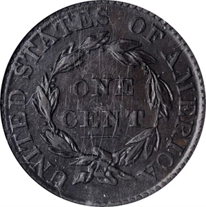 image for: 1826 Matron Head Cent. N-6. Rarity-2. EF-45 BN (NGC).