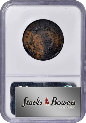 image for: 1822 Matron Head Cent. N-1. Rarity-3. AU-53 BN (NGC).