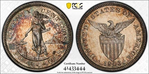 image for: 1903 Twenty Centavos. Proof-62 (PCGS).