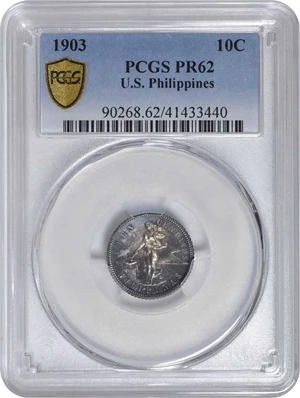 image for: 1903 Ten Centavos. Proof-62 (PCGS).