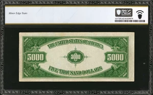 image for: Fr. 2221-G. 1934 $5000 Federal Reserve Note. Chicago. PCGS Banknote Uncirculated 62.