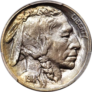 image for: 1914-S Buffalo Nickel. MS-67 (PCGS).