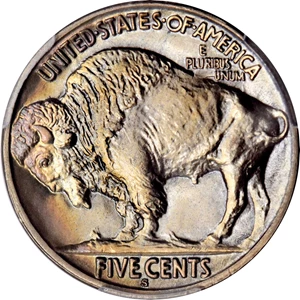 image for: 1914-S Buffalo Nickel. MS-67 (PCGS).