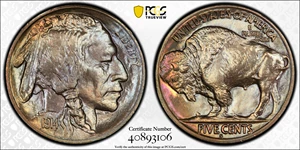 image for: 1914-S Buffalo Nickel. MS-67 (PCGS).