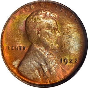 image for: 1922 No D Lincoln Cent. FS-401, Die Pair II. Strong Reverse. MS-63 RB (NGC). OH.