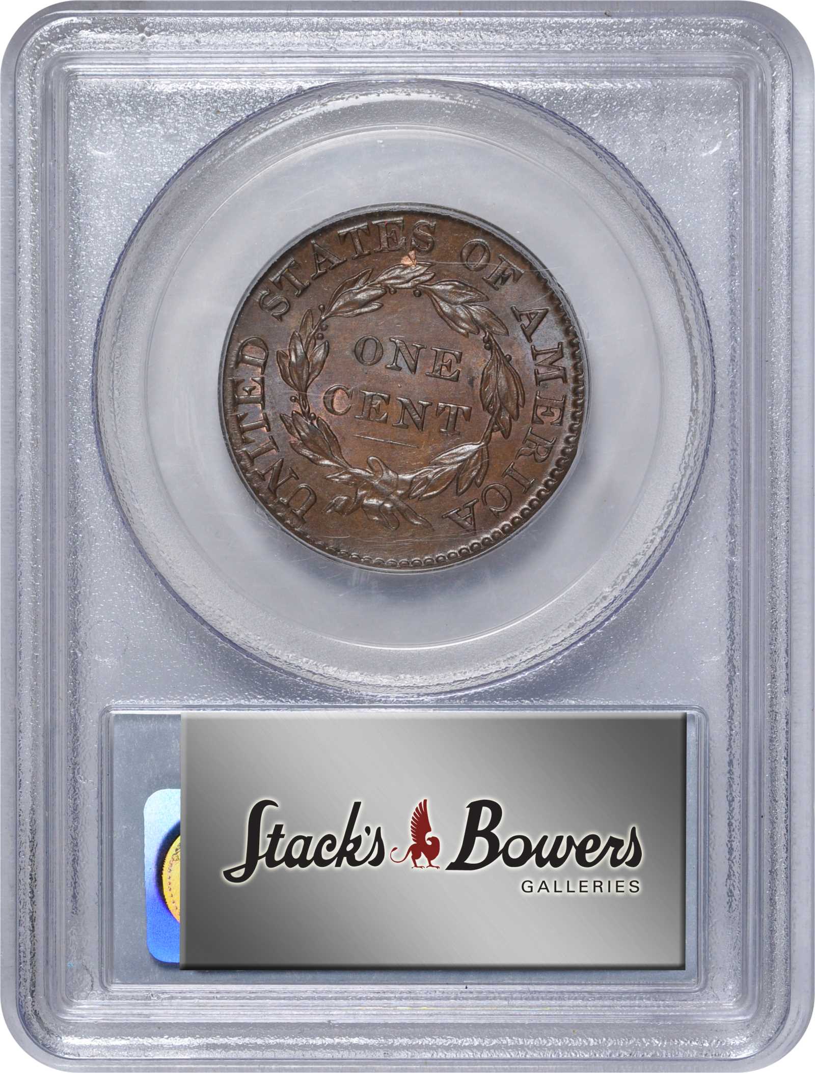 image for: 1825 Matron Head Cent. N-9. Rarity-2. MS-64 BN (PCGS).