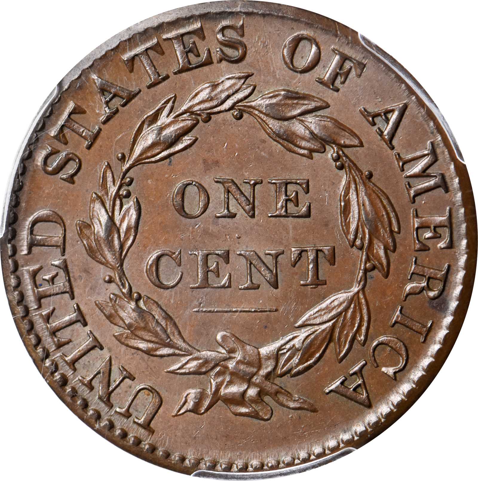 image for: 1825 Matron Head Cent. N-9. Rarity-2. MS-64 BN (PCGS).