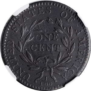 image for: 1794 Liberty Cap Cent. S-60. Rarity-3+. Head of 1794. EF-45 BN (NGC).