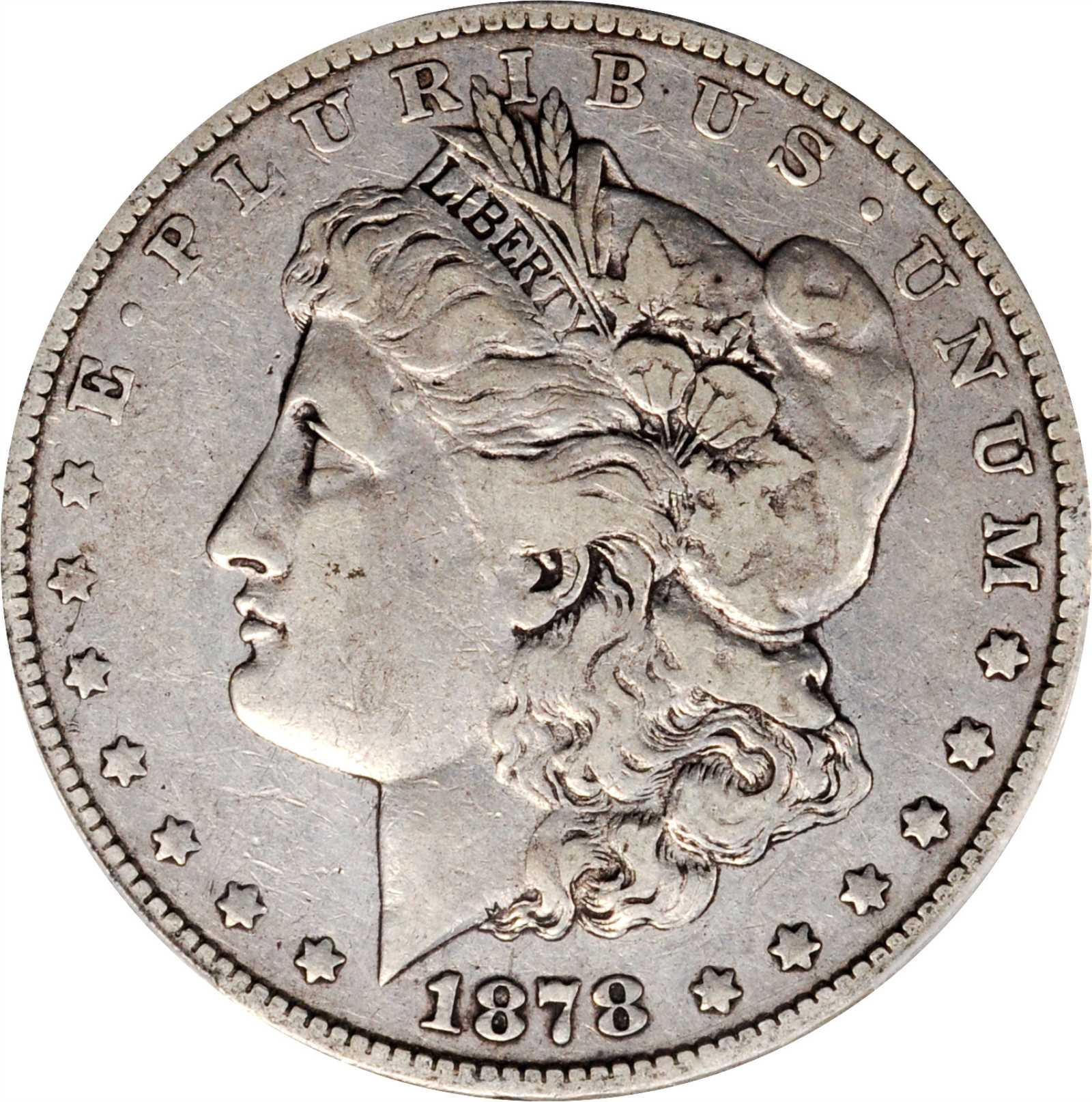 1878-S Morgan Silver Dollar. VAM-62. Top 100 Variety. Long Arrow Shaft. VF-20 (PCGS).