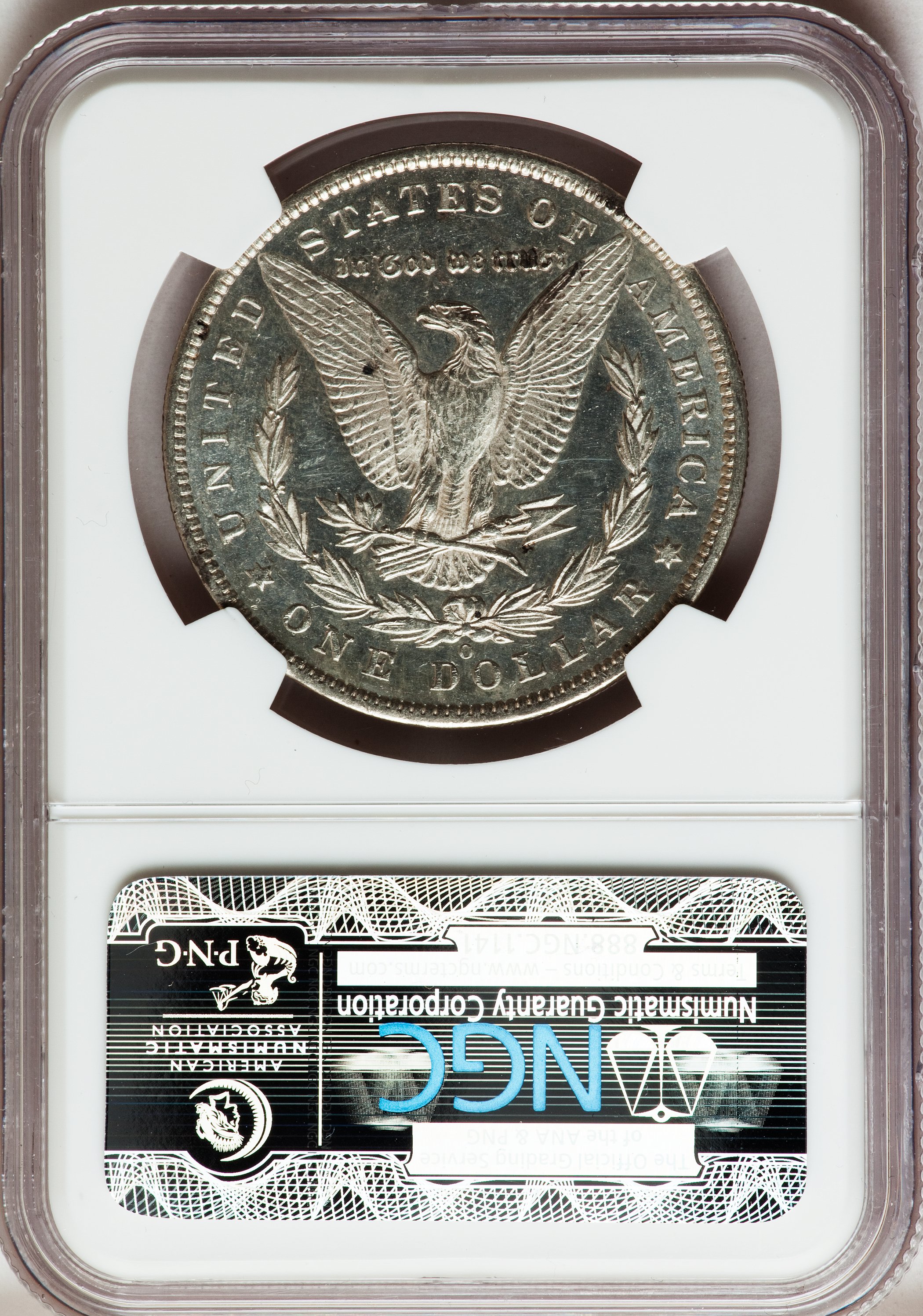 1885-O $1  MS PL AU50 PL CAC thumbnail 2