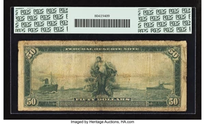 image for: Fr. 1064 $50 1914 Federal Reserve Note PCGS Apparent Very Good 10....