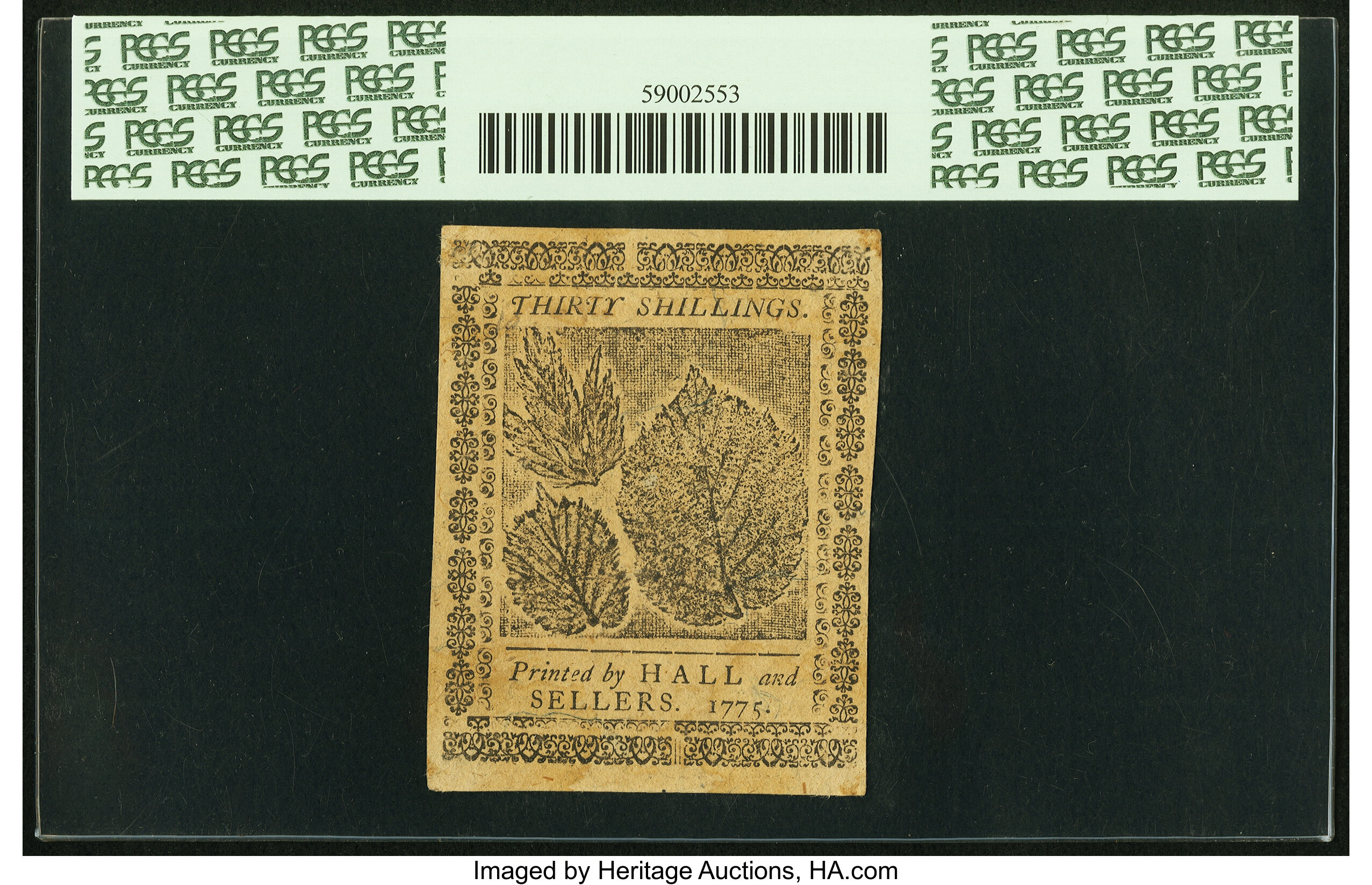 image for: Pennsylvania July 20, 1775 30s PCGS New 62....