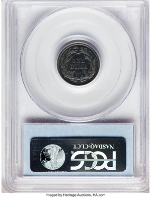image for: 1861 10C PR66 PCGS....
