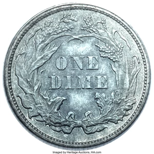 image for: 1861 10C PR66 PCGS....