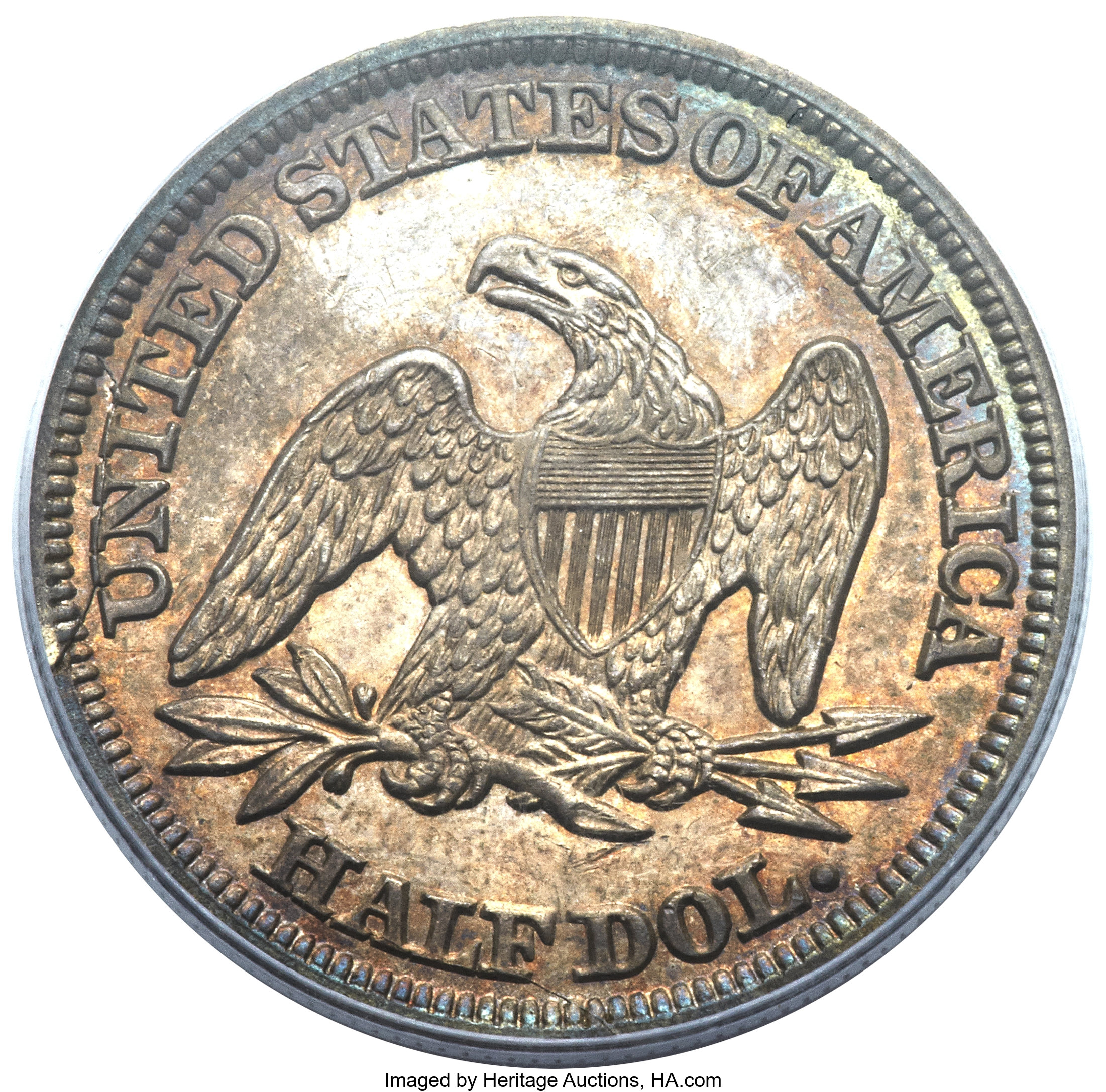 image for: 1846 50C 6 Over Horizontal 6 MS63 PCGS. CAC. WB-104, FS-301....