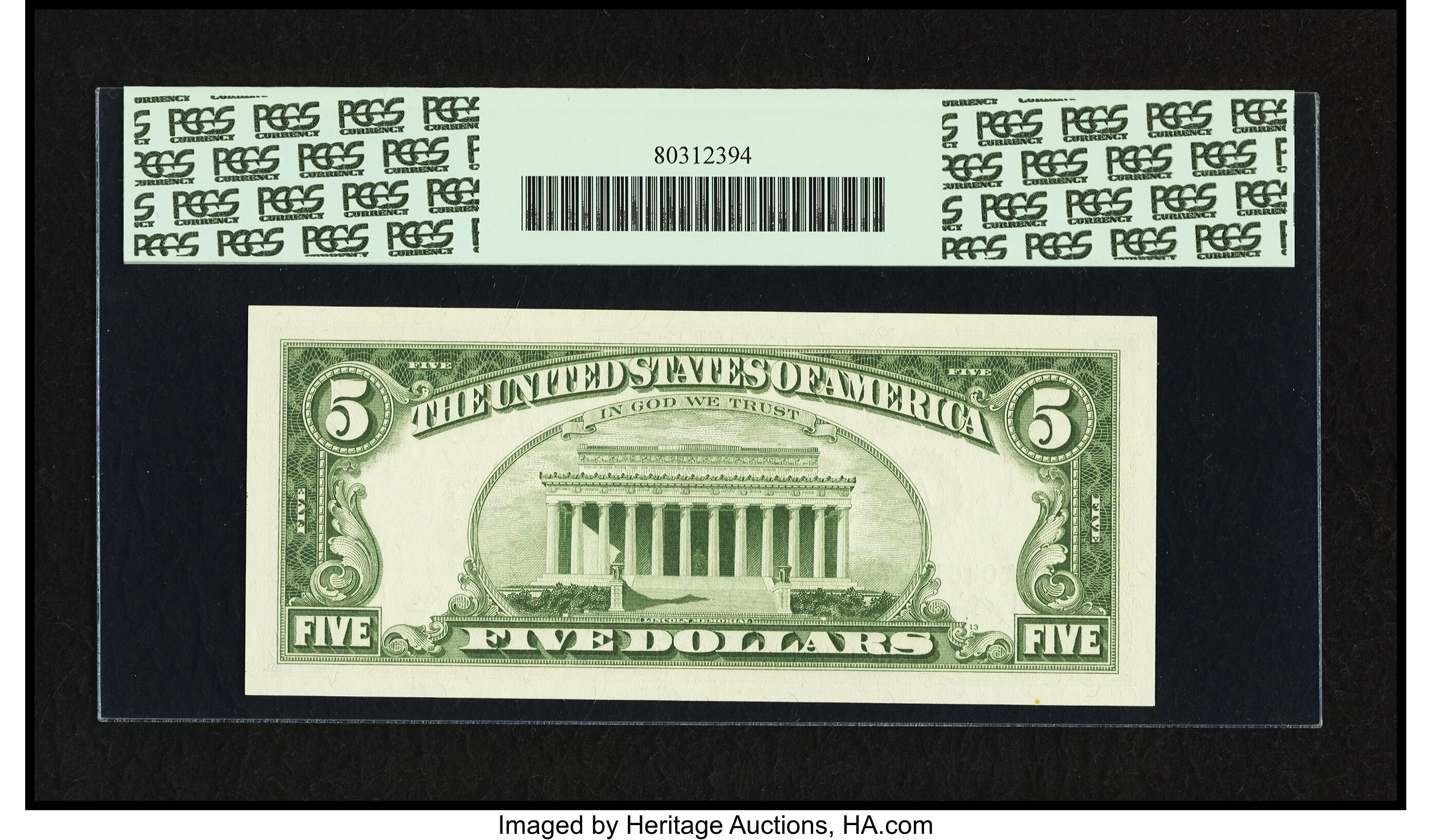 image for: Fr. 1968-A $5 1963A Federal Reserve Note. PCGS Superb Gem New 67PPQ....