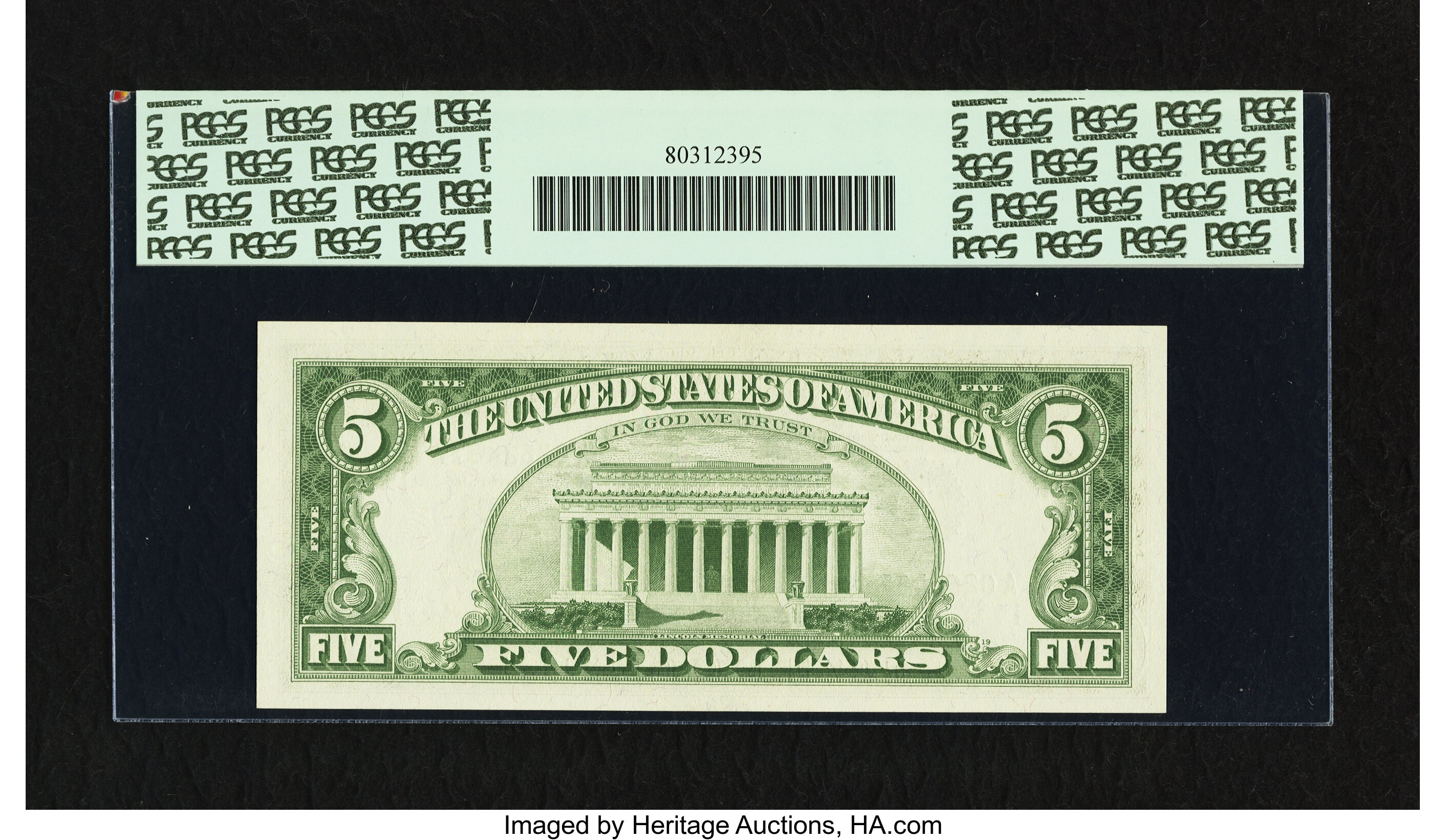 image for: Fr. 1968-A* $5 1963A Federal Reserve Note. PCGS Gem New 66PPQ....
