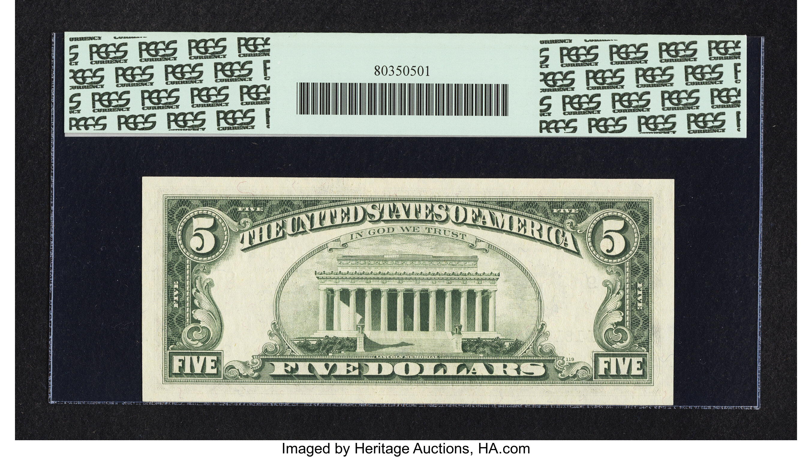 image for: Fr. 1970-I $5 1969A Federal Reserve Note. PCGS Gem New 66PPQ....