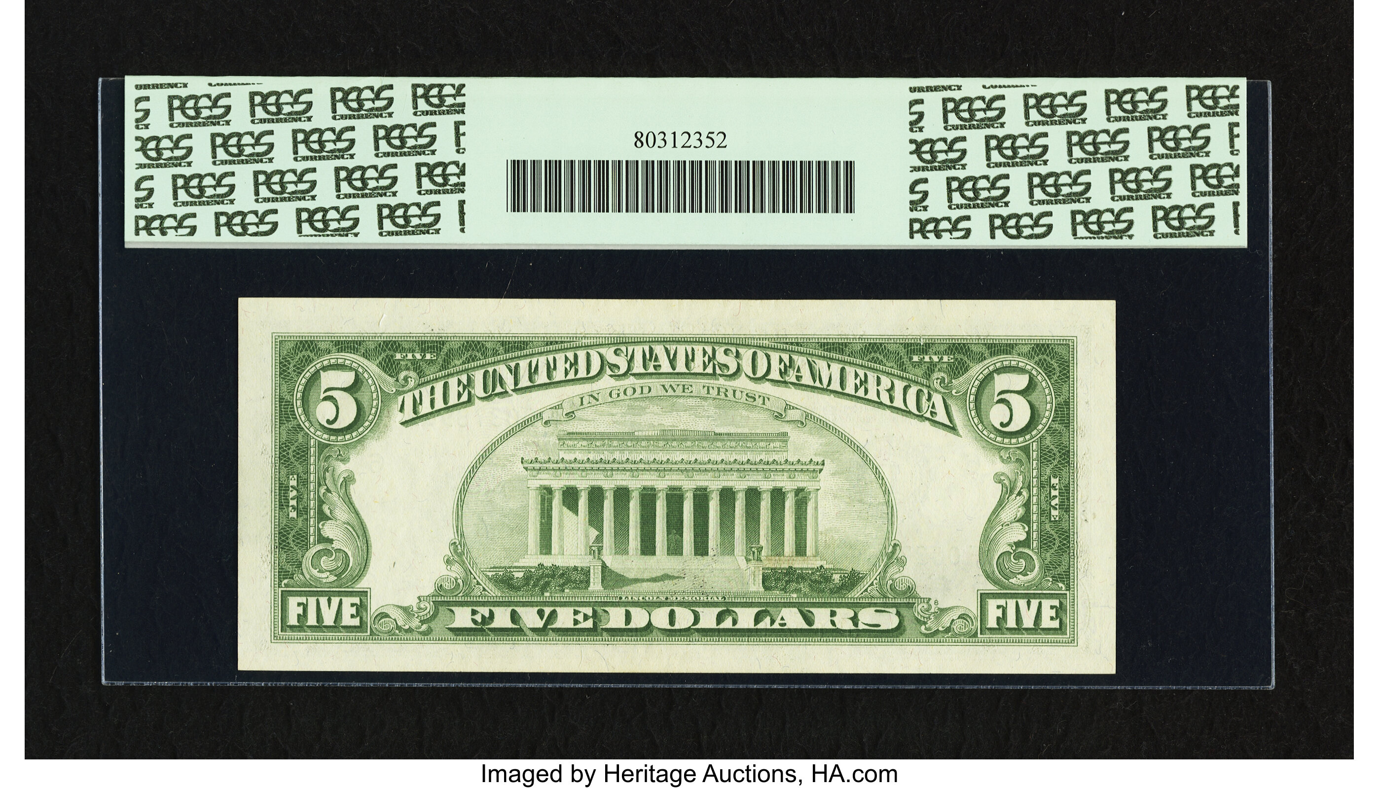 image for: Fr. 1967-F* $5 1963 Federal Reserve Note. PCGS Choice About New 58PPQ....