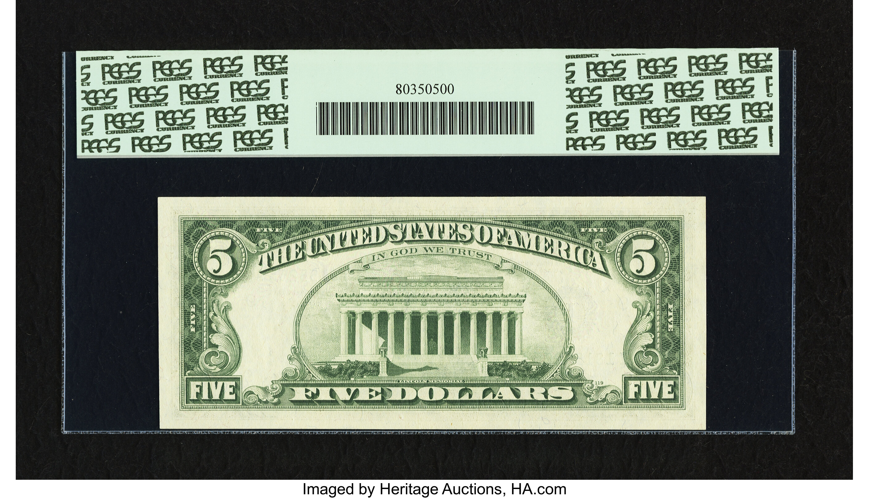 image for: Fr. 1970-I $5 1969A Federal Reserve Note. PCGS Gem New 66PPQ....