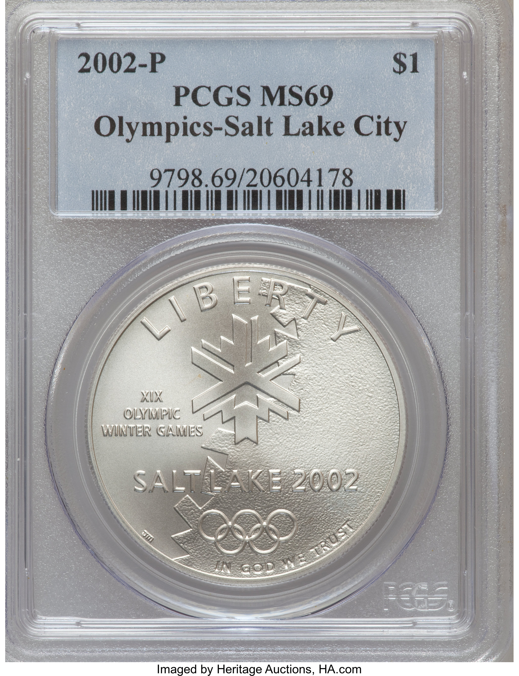 2002-P S$1 Salt Lake City Olympics MS63 thumbnail 23