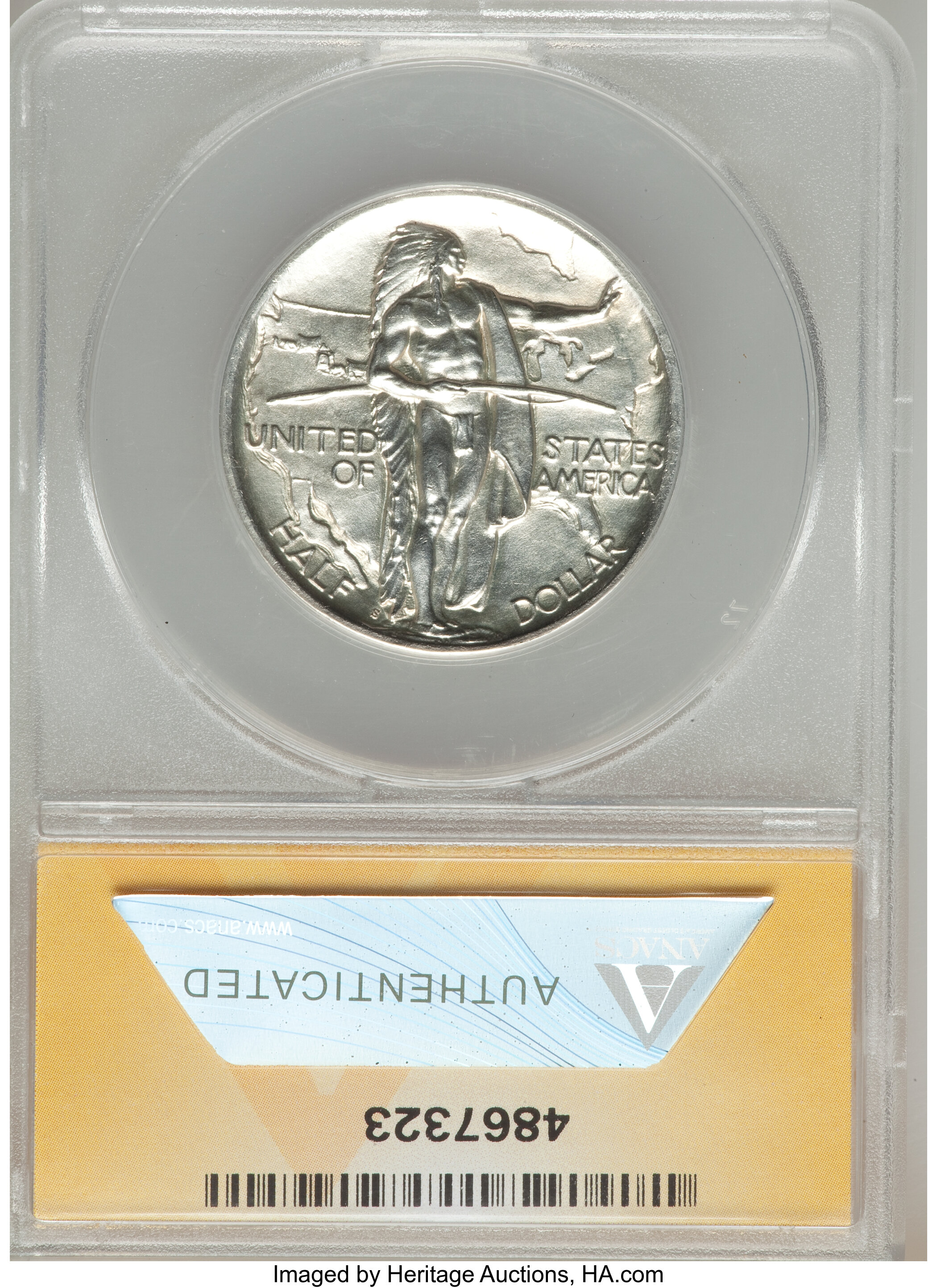 1936-S 50c Oregon Trail AU50 thumbnail 3
