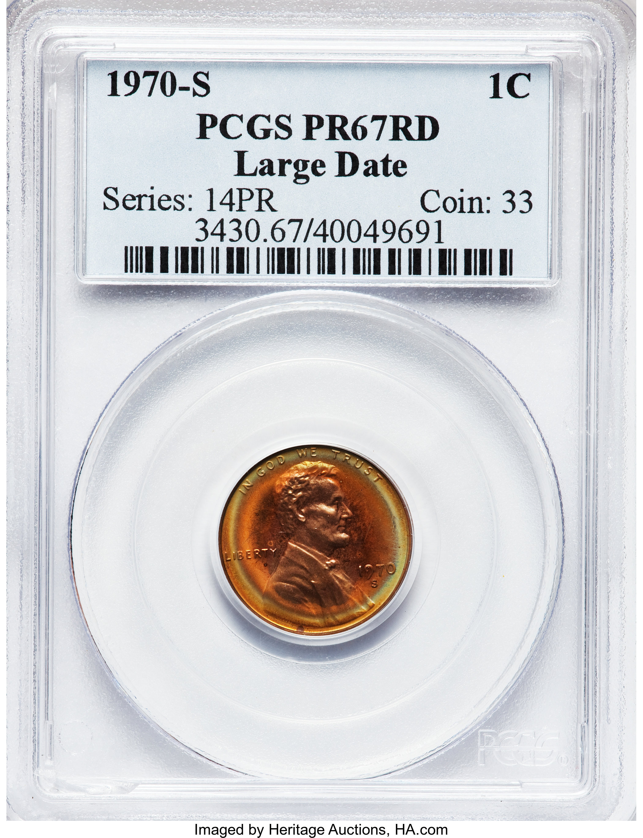 1970-S 1c Large Date PR RD thumbnail 18