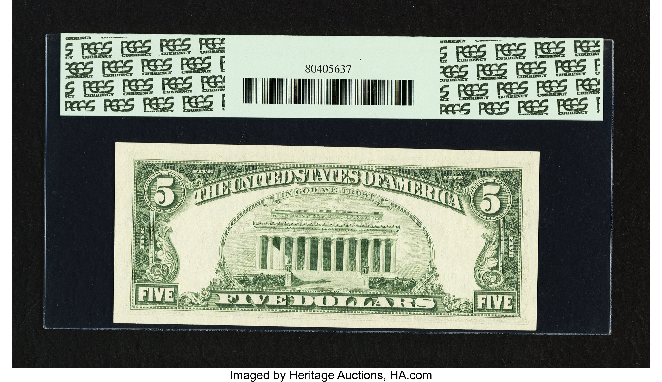 image for: Low Serial Number Fr. 1969-I* $5 1969 Federal Reserve Star Note. PCGS Gem New 65PPQ....