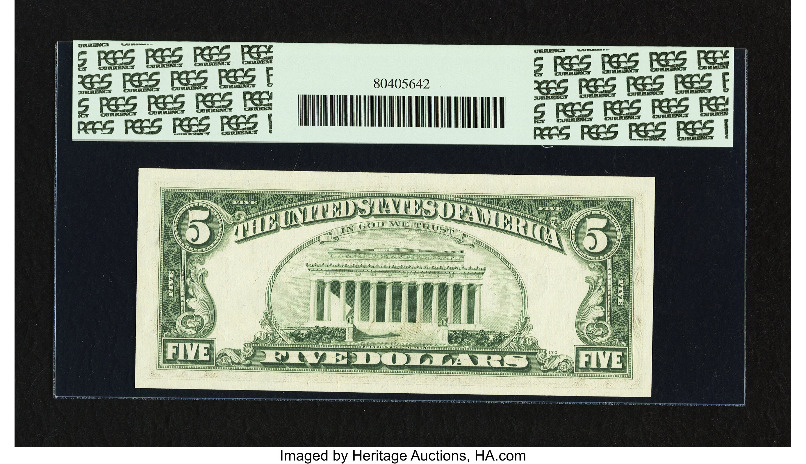 image for: Fr. 1971-B* $5 1969B Federal Reserve Star Note. PCGS Very Choice New 64PPQ....