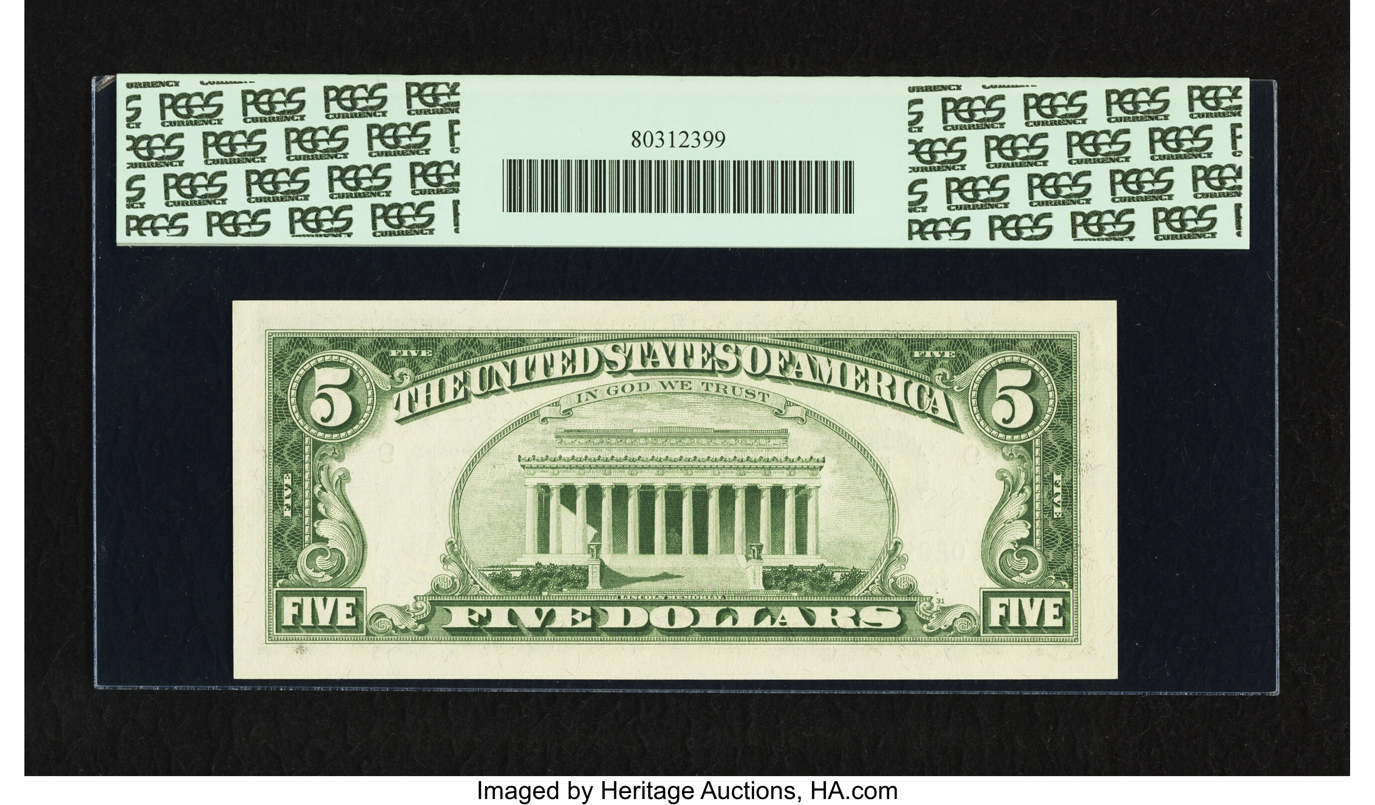 image for: Fr. 1968-I* $5 1963A Federal Reserve Note. PCGS Gem New 65PPQ....
