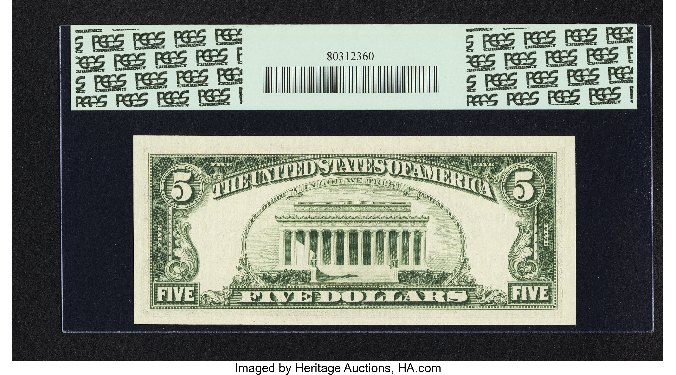 image for: Fr. 1972-F* $5 1969C Federal Reserve Note. PCGS Gem New 65PPQ....