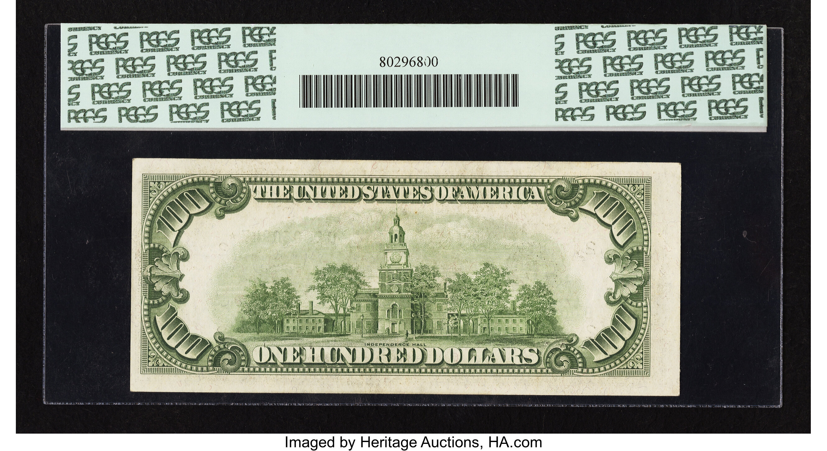 image for: Fr. 2157-B* $100 1950 Mule Federal Reserve Star Note. PCGS Choice About New 58PPQ....