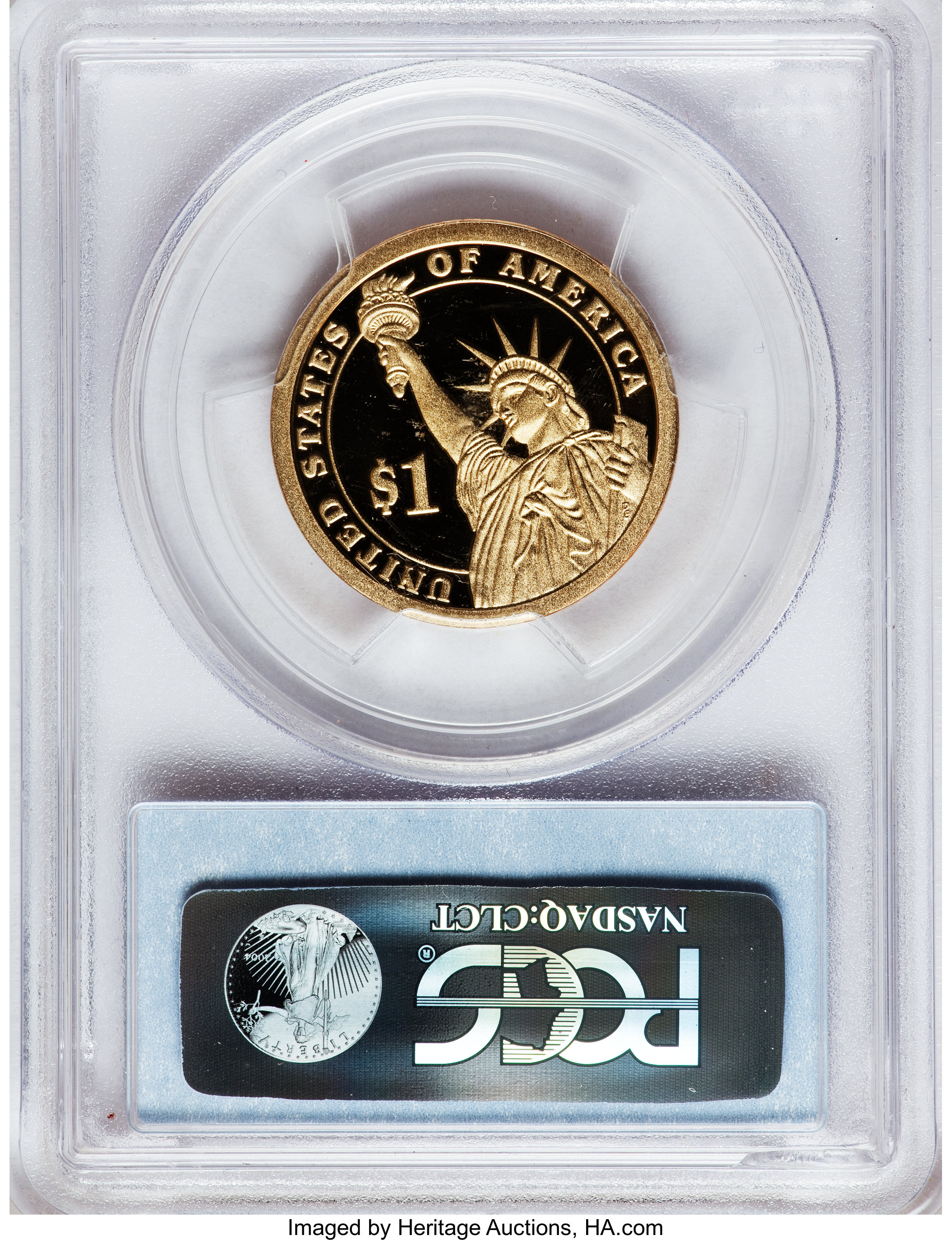 image for: 2011-S $1 Andrew Johnson PR69 Deep Cameo PCGS. PCGS Population (1000/129). NGC Census: (0/0).   The image displayed is a st...