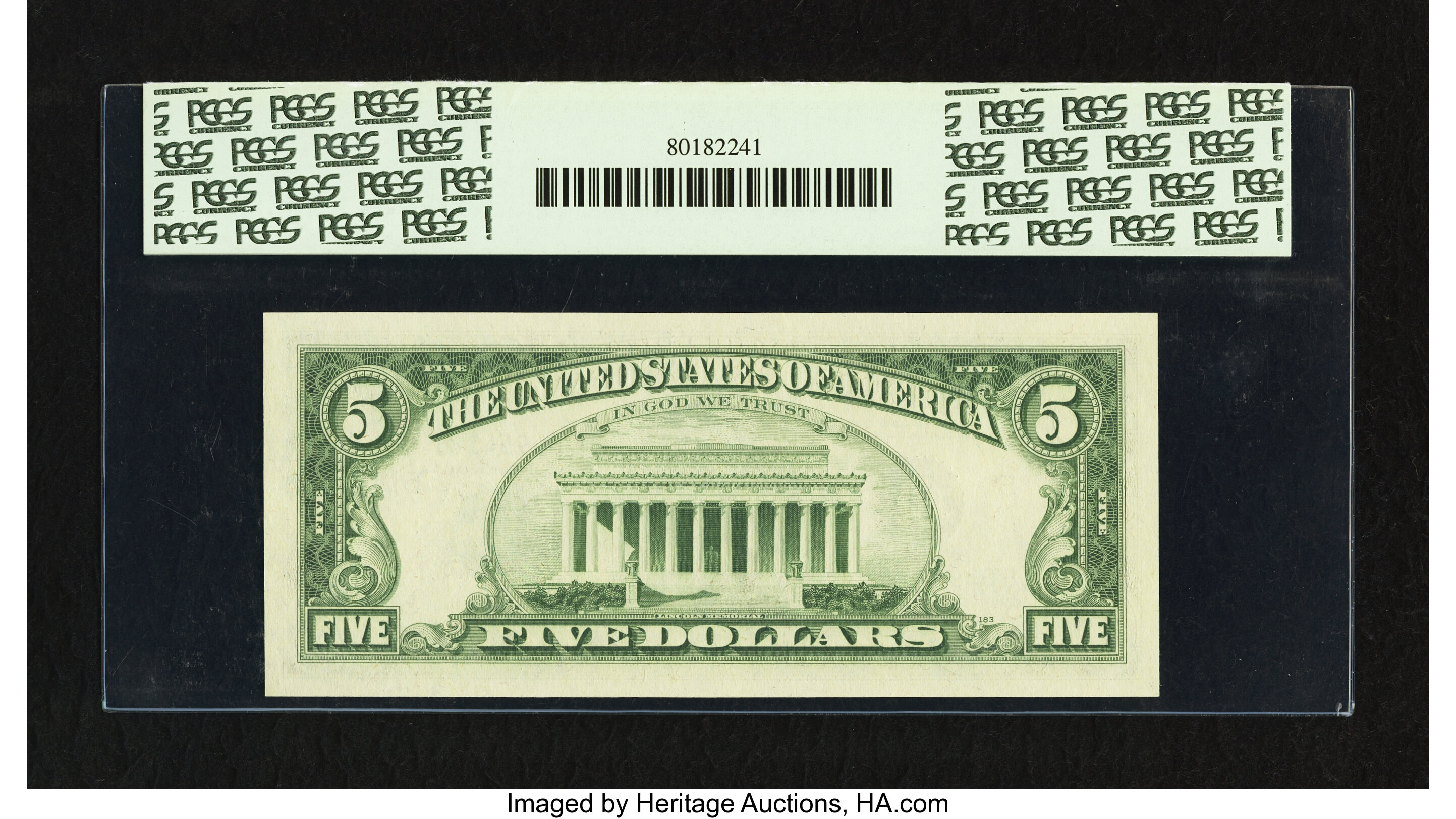 image for: Fr. 1971-E* $5 1969B Federal Reserve Note. PCGS Superb Gem New 68PPQ....