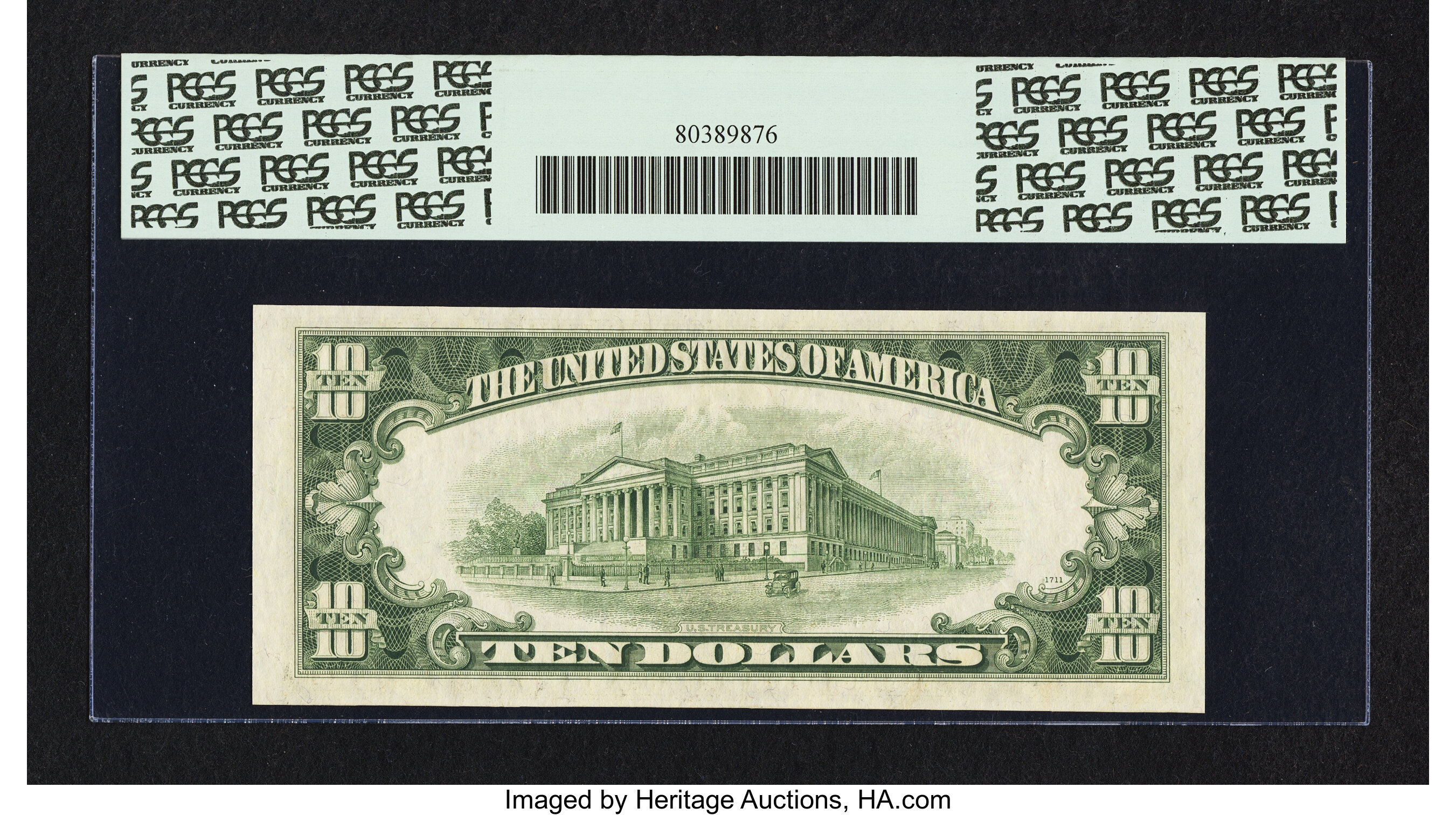 image for: Fr. 2014-L* $10 1950D Federal Reserve Star Note. PCGS Gem New 66PPQ....