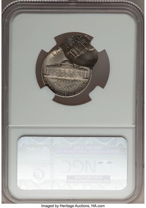 image for: 1985-P 5C Jefferson Nickel --Double Struck, 2nd Strike 45% Off Center-- MS64 NGC....