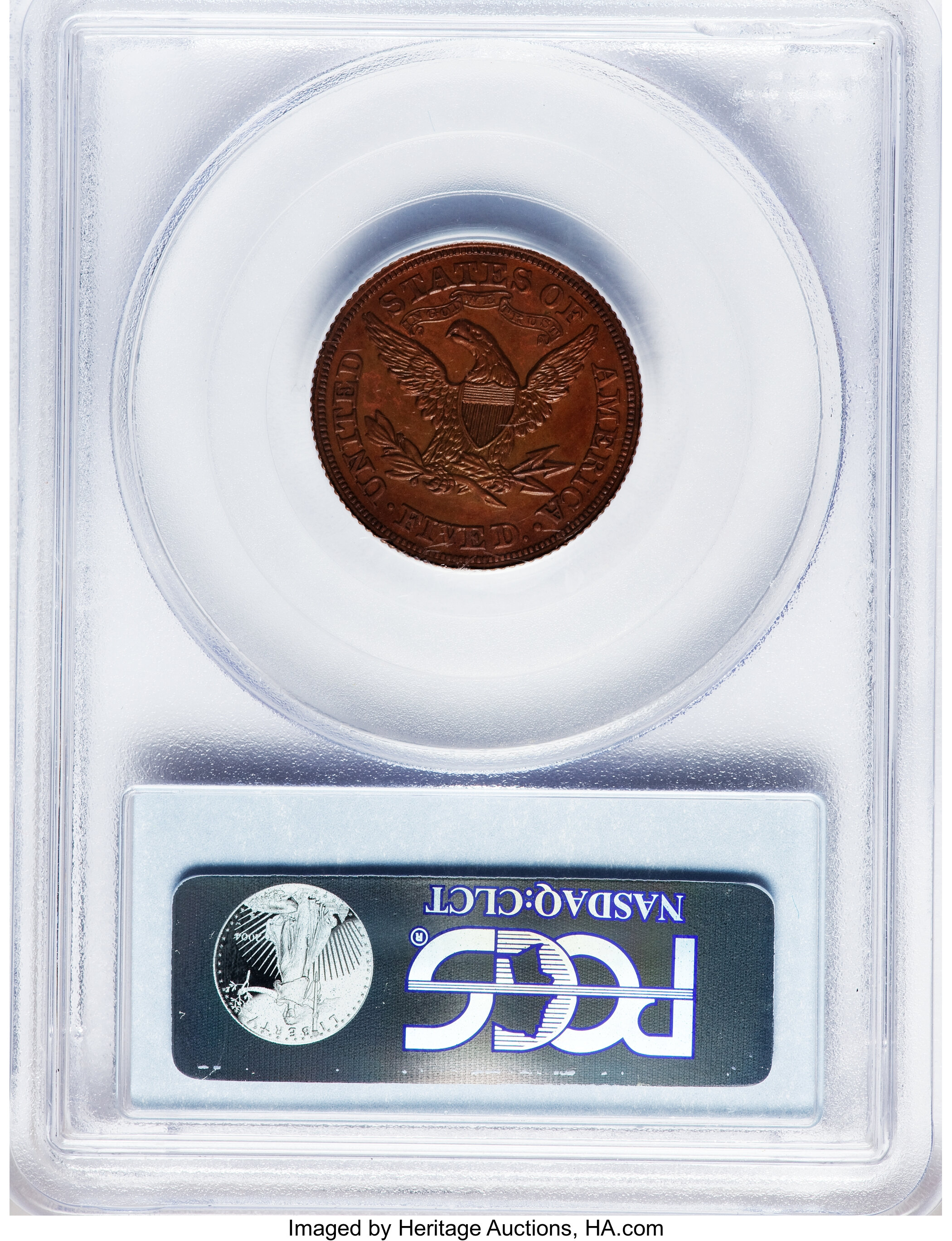 image for: 1866 $5 Five Dollar, Judd-546, Pollock-610, High R.7, PR64 Brown PCGS....